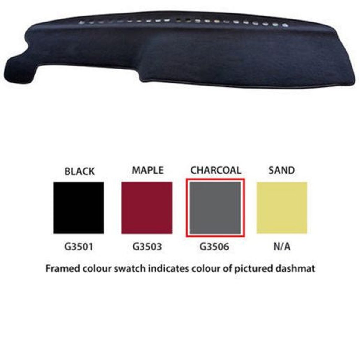 Sunland Dashmat fits HOLDEN FRONTERA (MX - 2/99 to 7/01) - Black