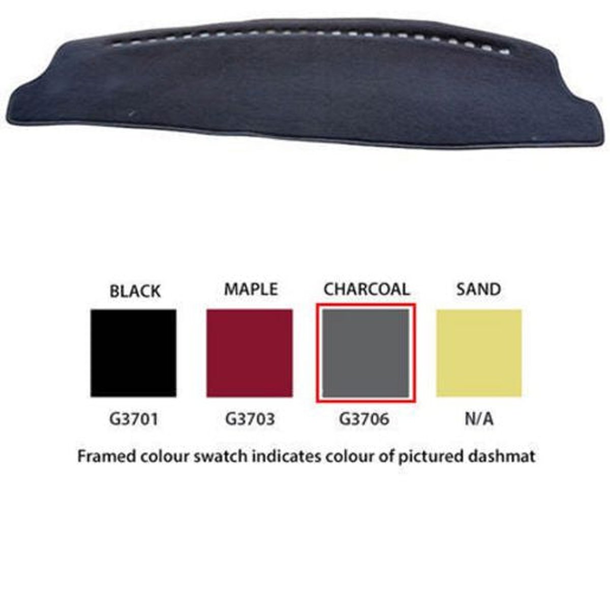 Sunland Dashmat fits HOLDEN VECTRA (CD/GL/JS - 6/97 to 3/03) - Charcoal
