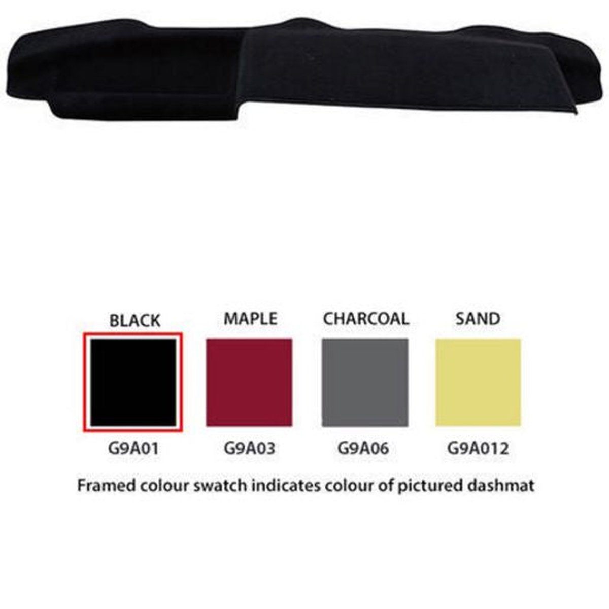Sunland Dashmat fits HOLDEN COMMODORE (VK - 3/84 to 3/86) - Black