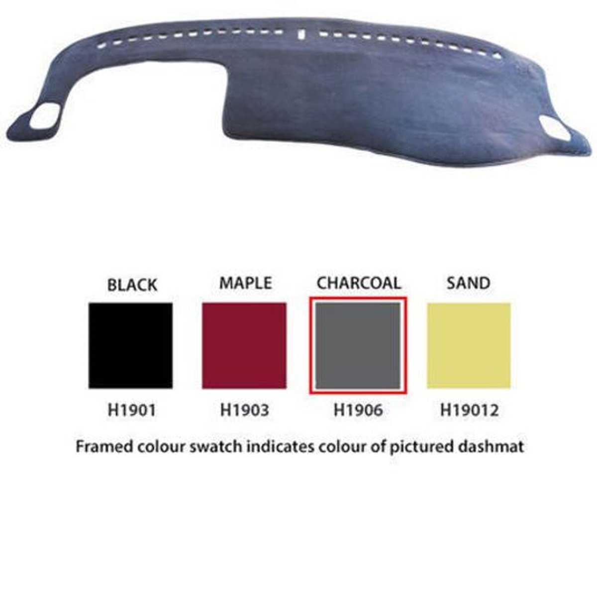 Sunland Dashmat fits HONDA ACCORD (VTi - 11/97 to 3/01) - Charcoal