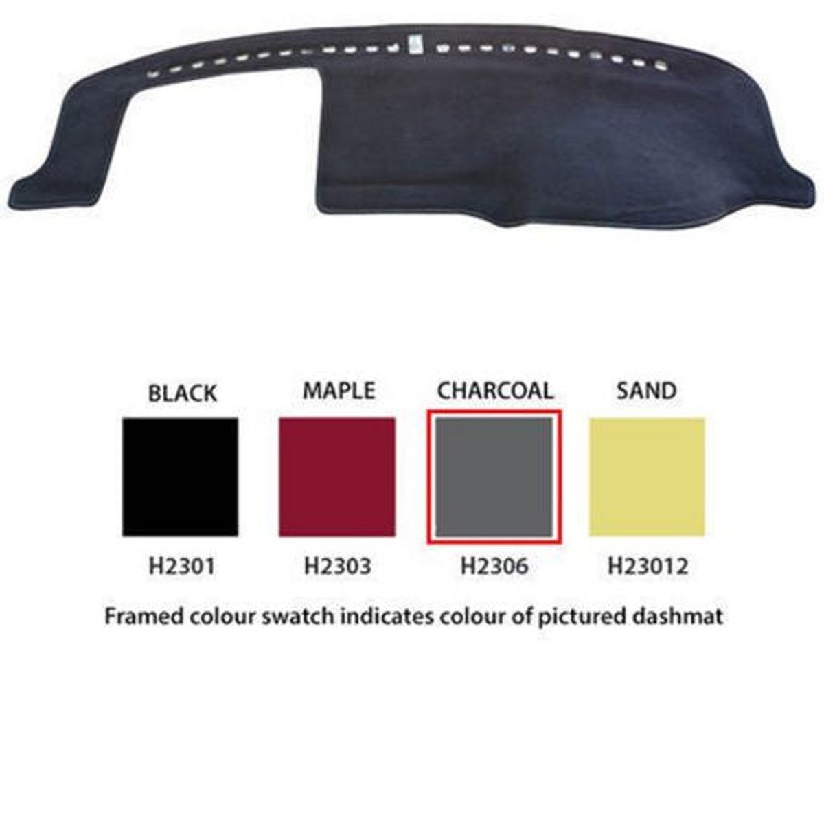 Sunland Dashmat fits HONDA CIVIC (GLI - 11/00 to 1/06) - Charcoal