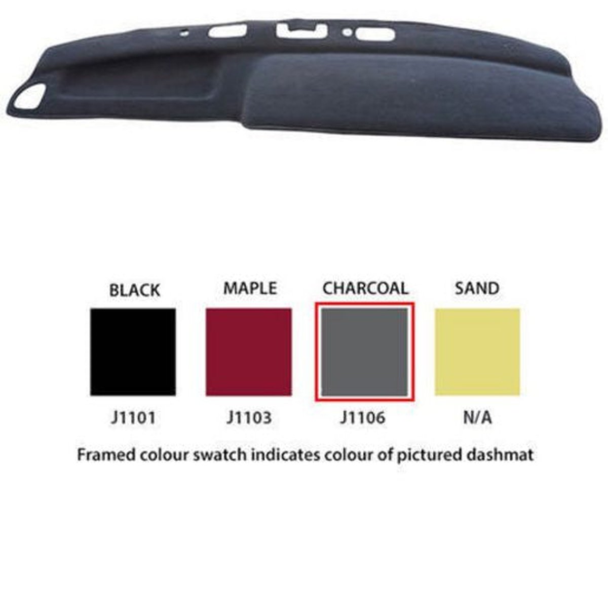 Sunland Dashmat fits JEEP GRAND CHEROKEE (WG/WJ/ZG - 6/99 to 8/08) - Charcoal