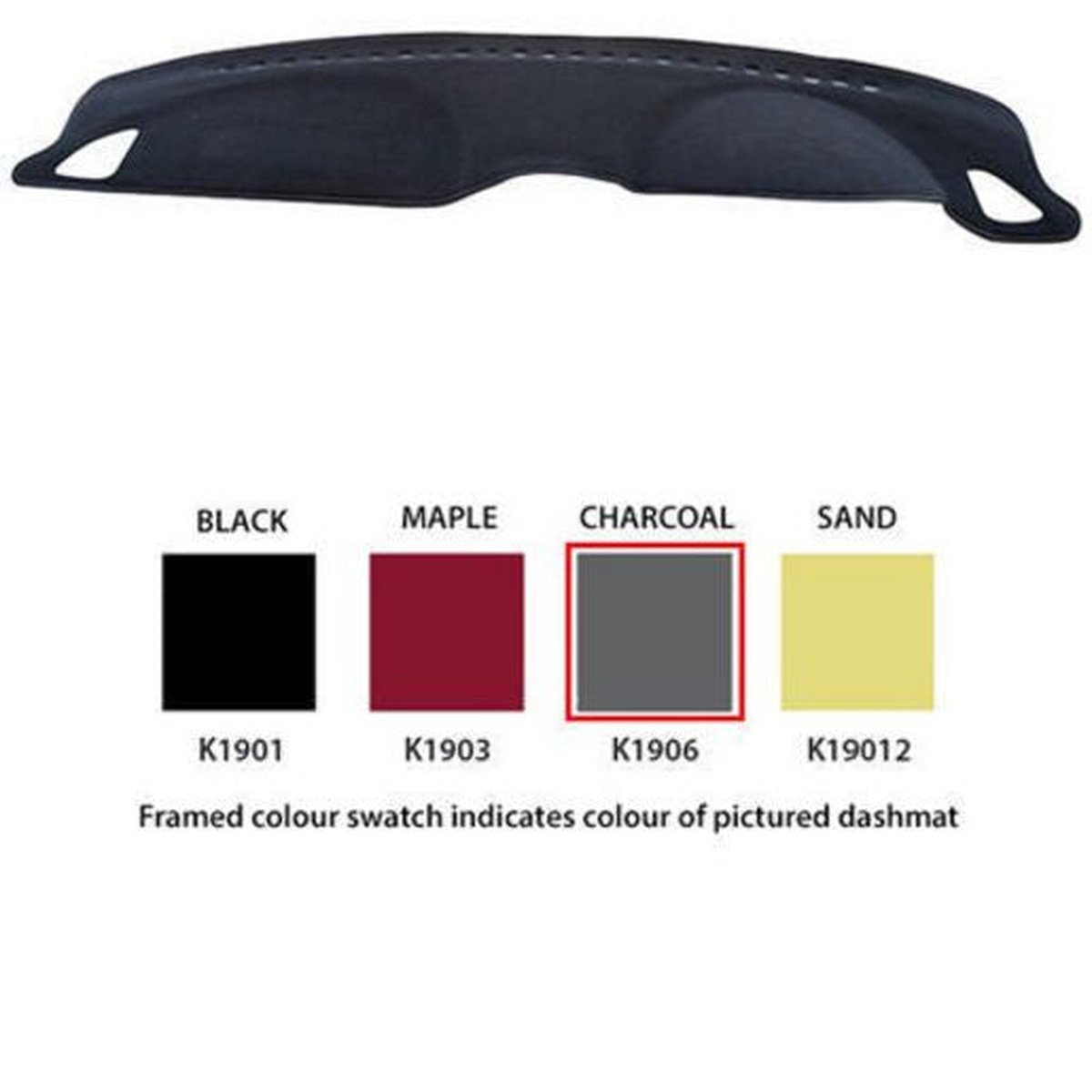 Sunland Dashmat fits HYUNDAI ACCENT (GS/GL/GLS - 6/00 to 4/06) - Charcoal