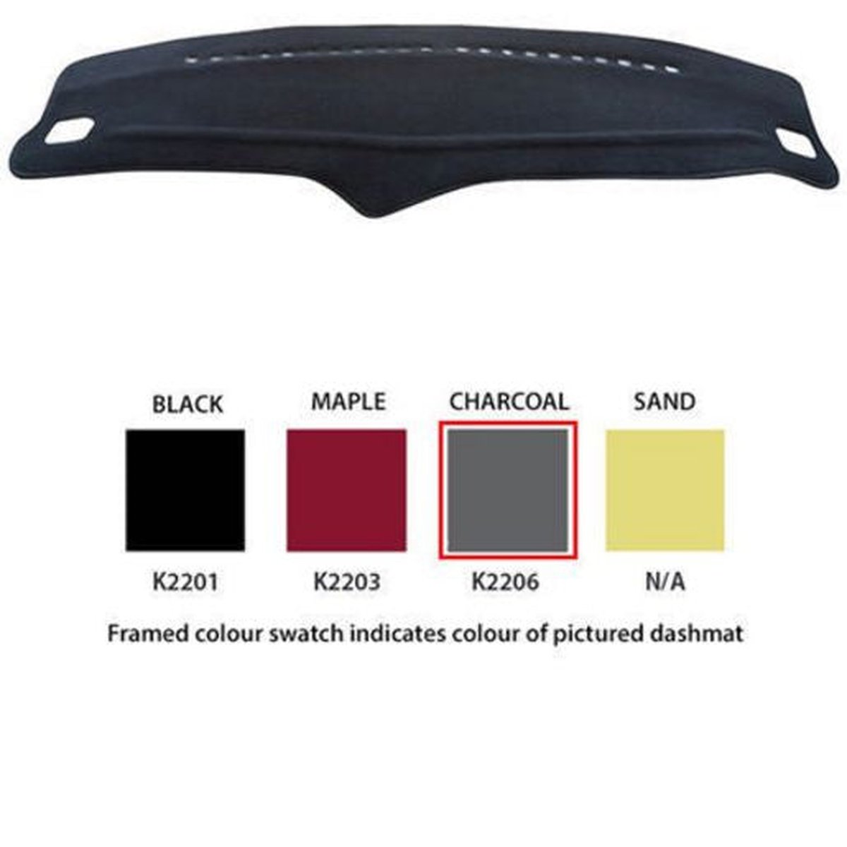 Sunland Dashmat fits HYUNDAI ELANTRA (XD/MY04/05/HD - 10/00 to 2/07) - Charcoal