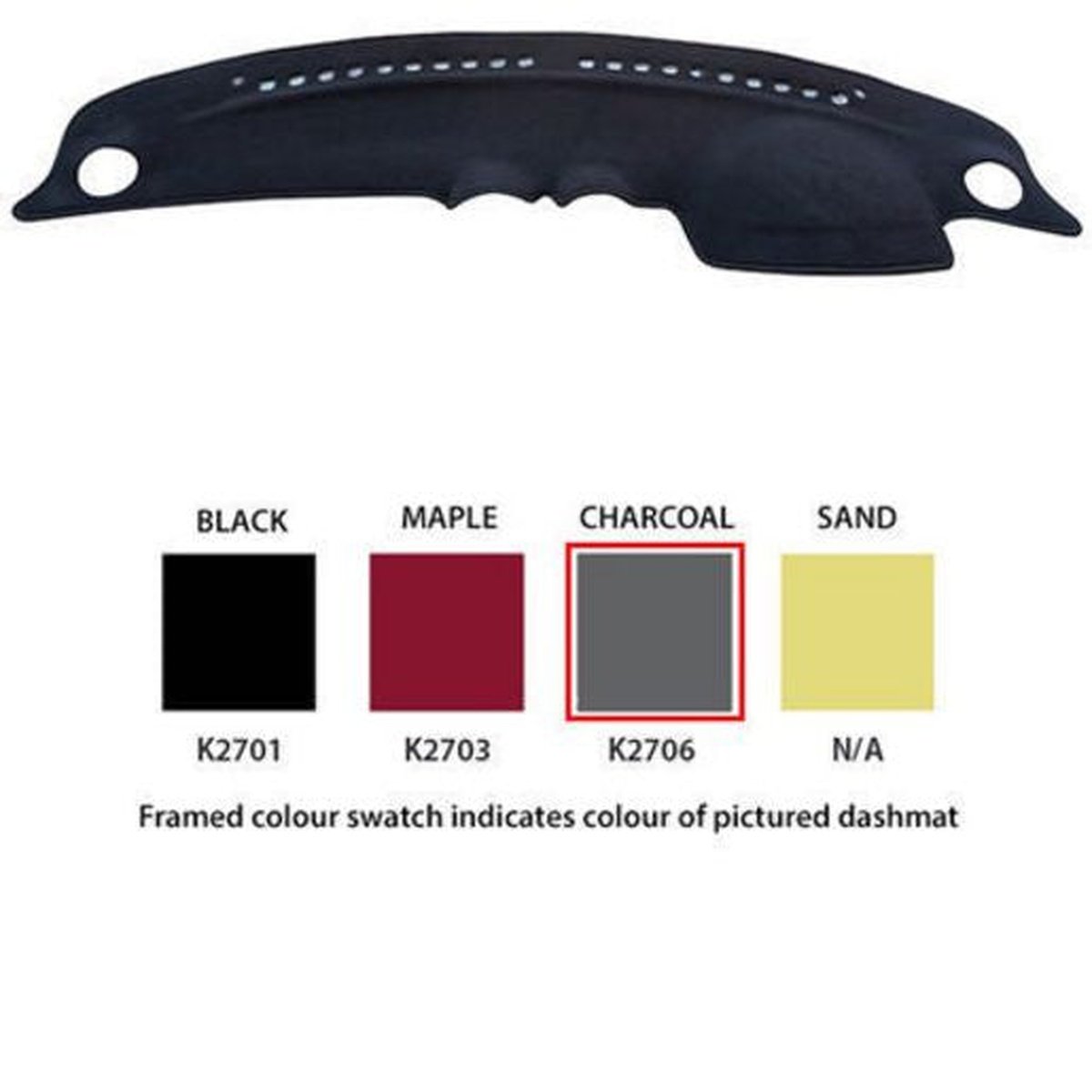 Sunland Dashmat fits HYUNDAI TIBURON (GK MY07 - 3/02 On) - Black
