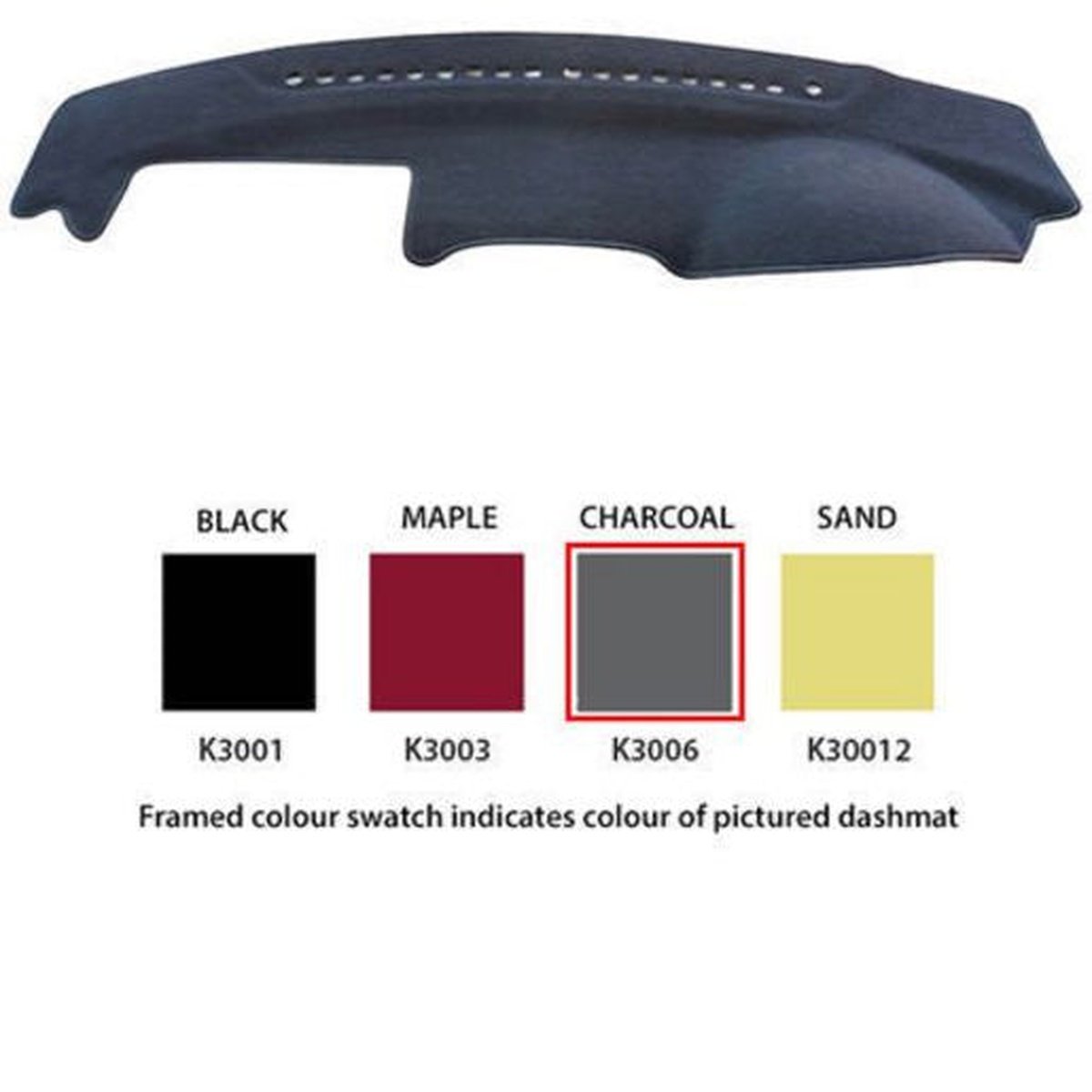 Sunland Dashmat fits HYUNDAI SONATA (NF - 6/05 to 4/10) - Charcoal
