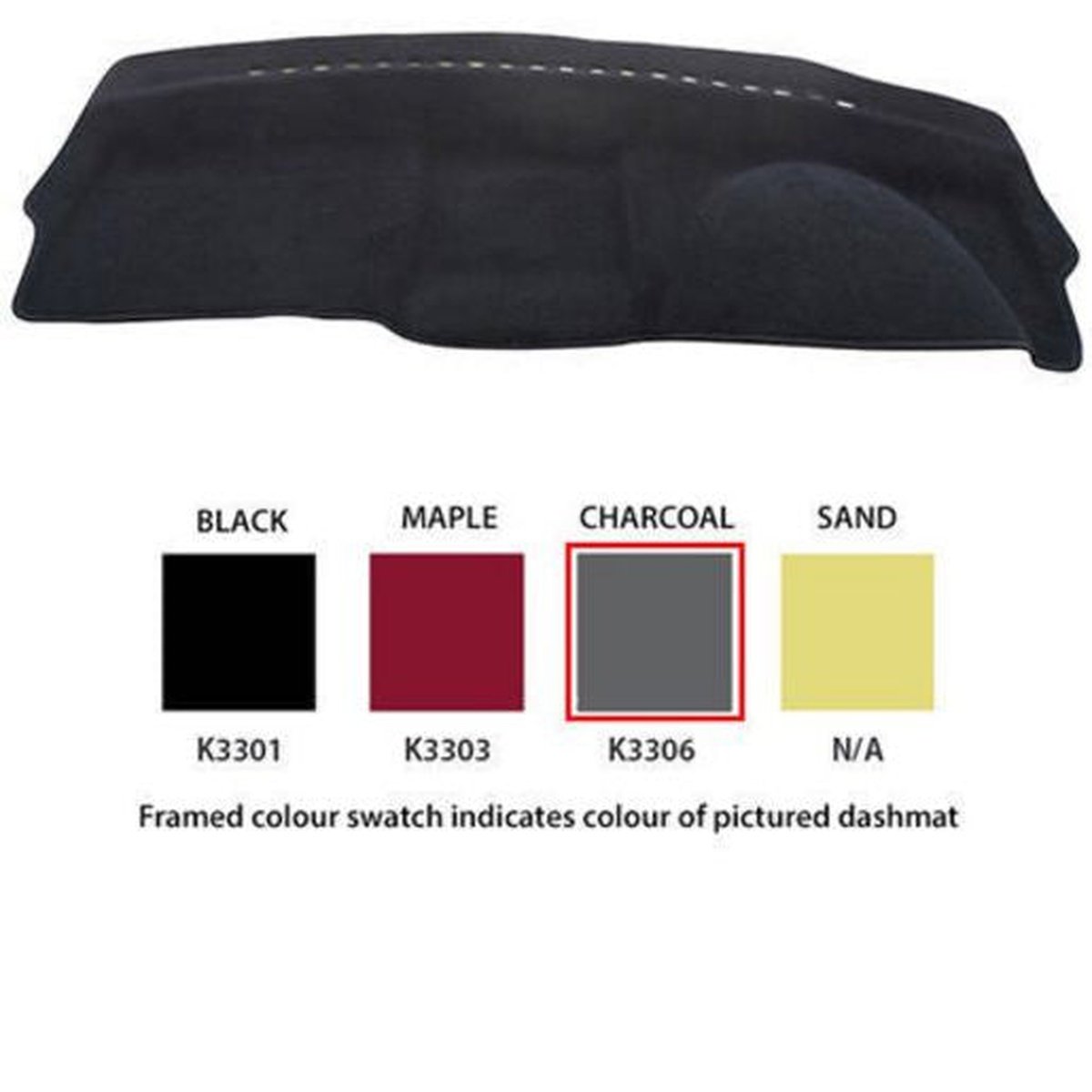 Sunland Dashmat fits HYUNDAI GETZ (TB MY06 MY09 - 10/05 to 9/11) - Charcoal