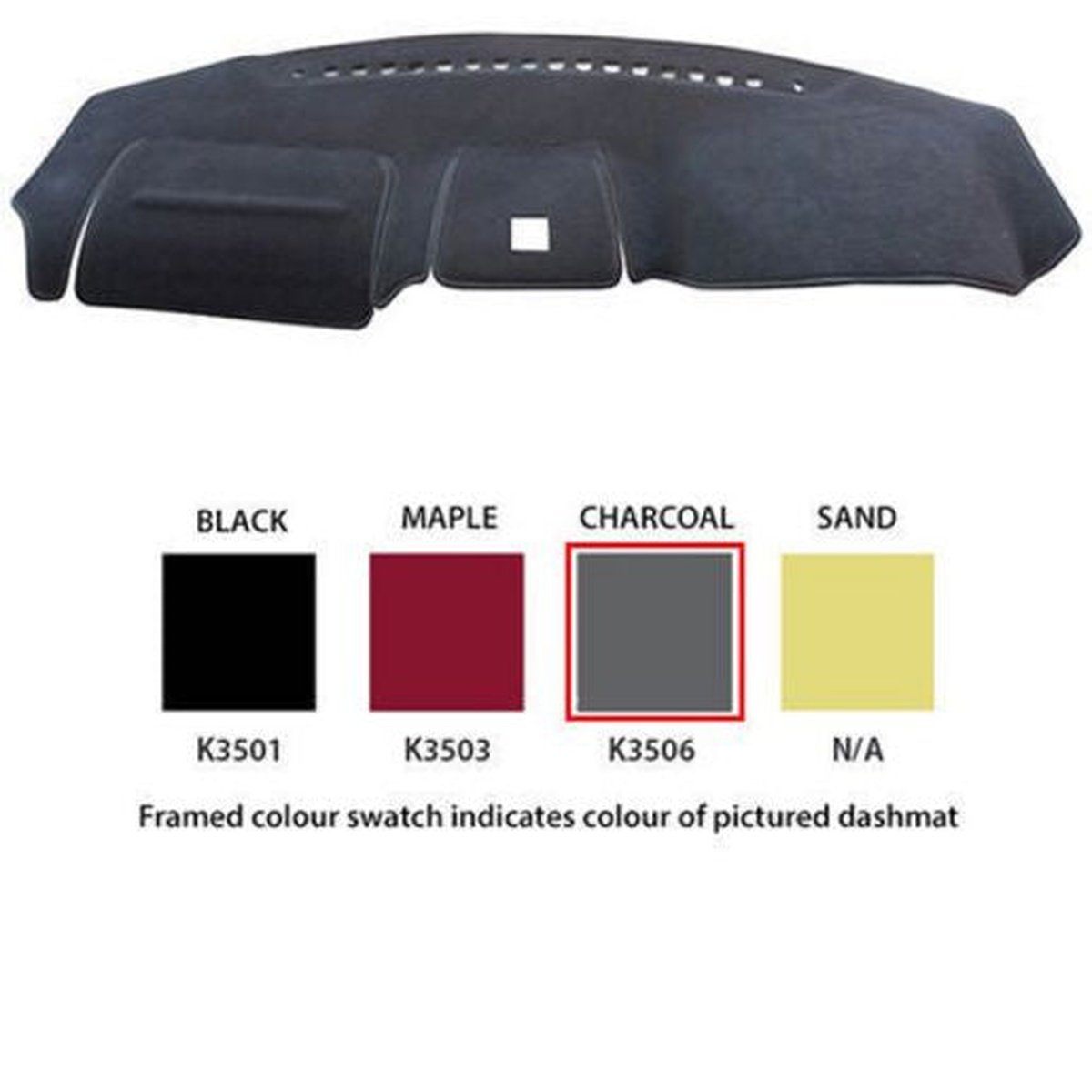 Sunland Dashmat Black fits HYUNDAI SANTA FE CM MY07 UPGRADE K3501