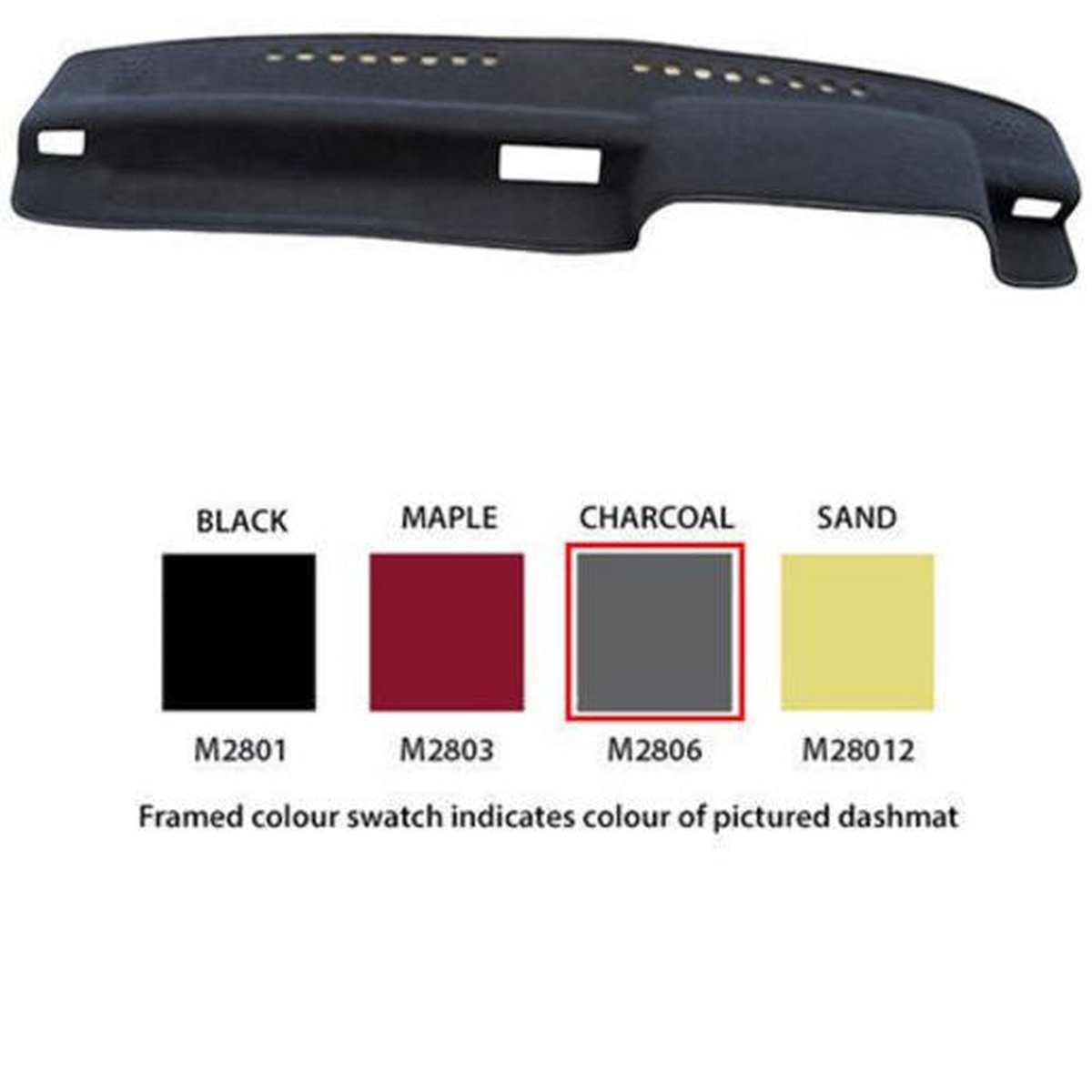 Sunland Dashmat fits MITSUBISHI TRITON (MJ/MH - 9/91 to 9/96) - Charcoal