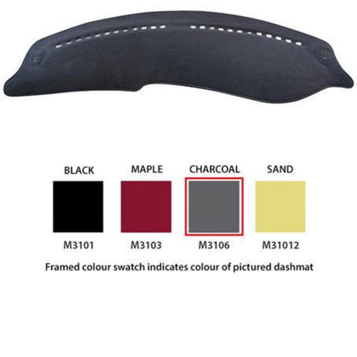 Sunland Dashmat fits MITSUBISHI MAGNA (TE/F/H/J/J11/L/W - 4/96 to 9/05) - Charcoal