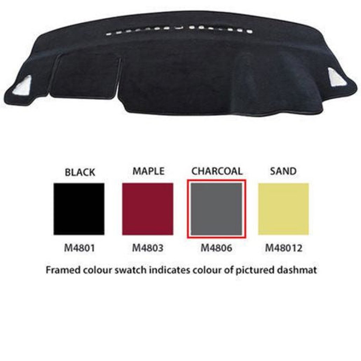 Sunland Dashmat fits MITSUBISHI LANCER (CJ MY08 - MY10 - MY13 - 10/07 to 6/14) - Black