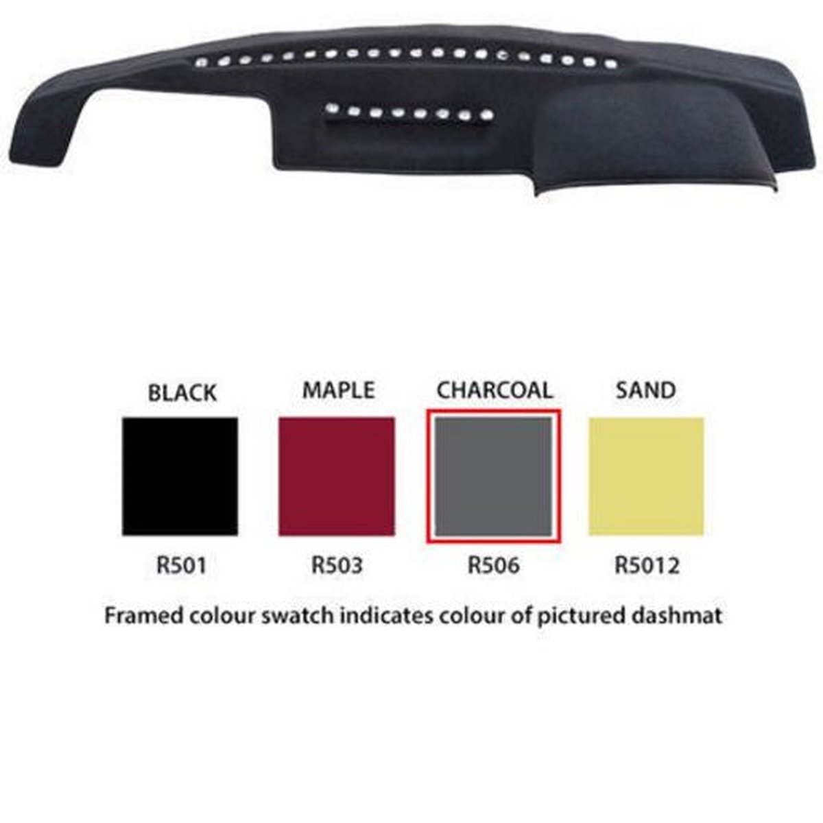 Sunland Dashmat fits LAND ROVER DISCOVERY (4/94 to 2/99) - Charcoal W/O Air Bag