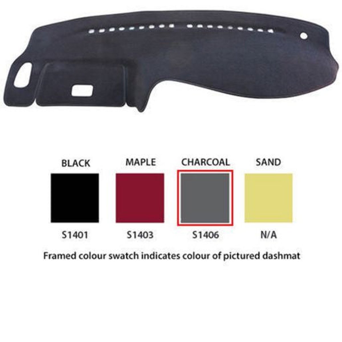 Sunland Dashmat fits SUZUKI GRAND VITARA (SERIES 2/S3/S4 - 1/01 to 8/05) - Charcoal