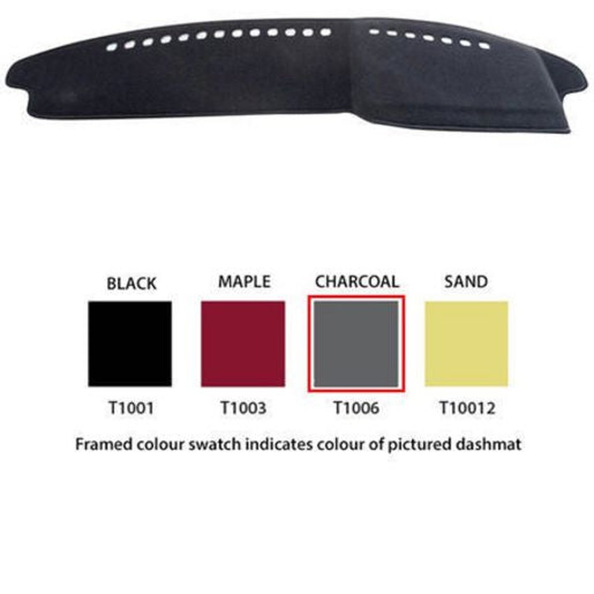 Sunland Dashmat Charcoal fits TOYOTA CORONA RT141/RT142 T1006