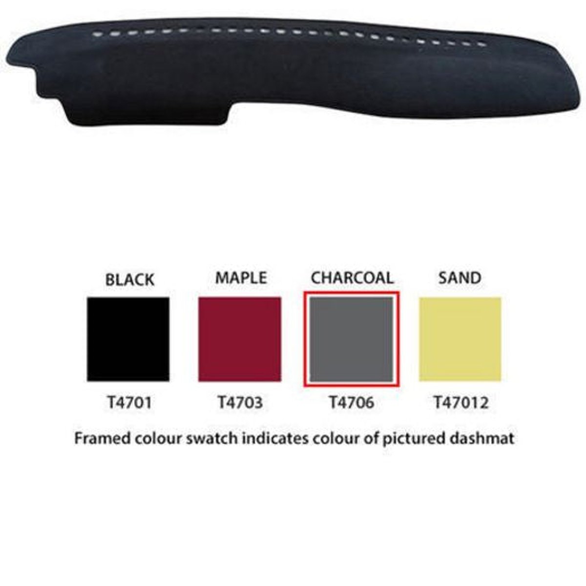 Sunland Dashmat Black fits TOYOTA LANDCRUISER 80 SERIES T4701
