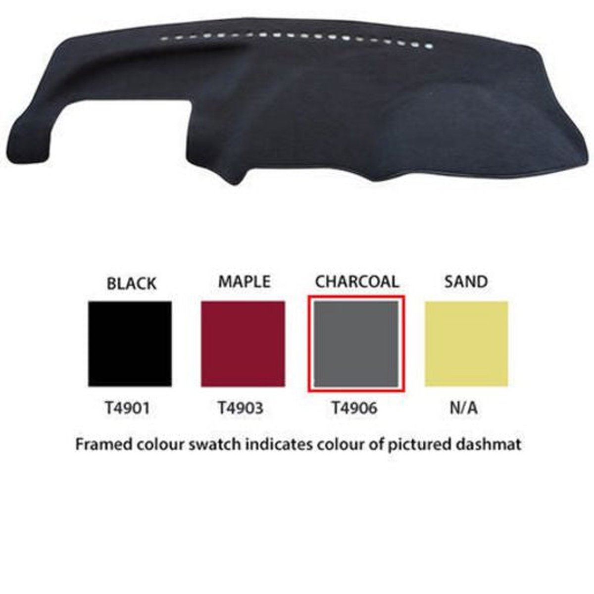 Sunland Dashmat fits TOYOTA HI-ACE (SBV - 12/95 to 3/05) - Charcoal