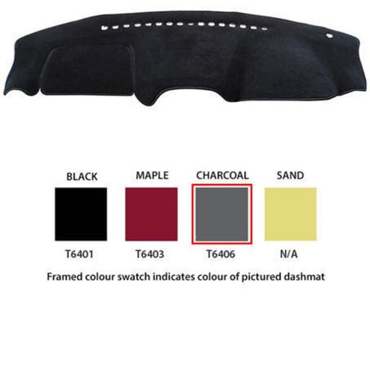Sunland Dashmat fits TOYOTA RAV4 (ACA20/23R SERIES - 8/00 to 1/06) - Charcoal