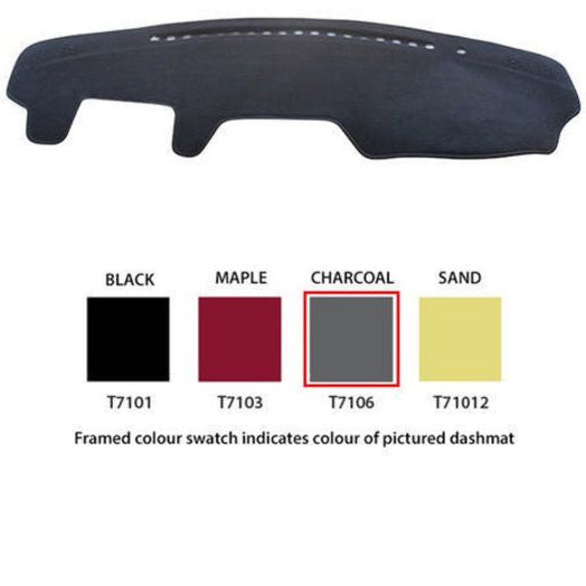 Sunland Dashmat Black fits TOYOTA CAMRY ACV36R T7101