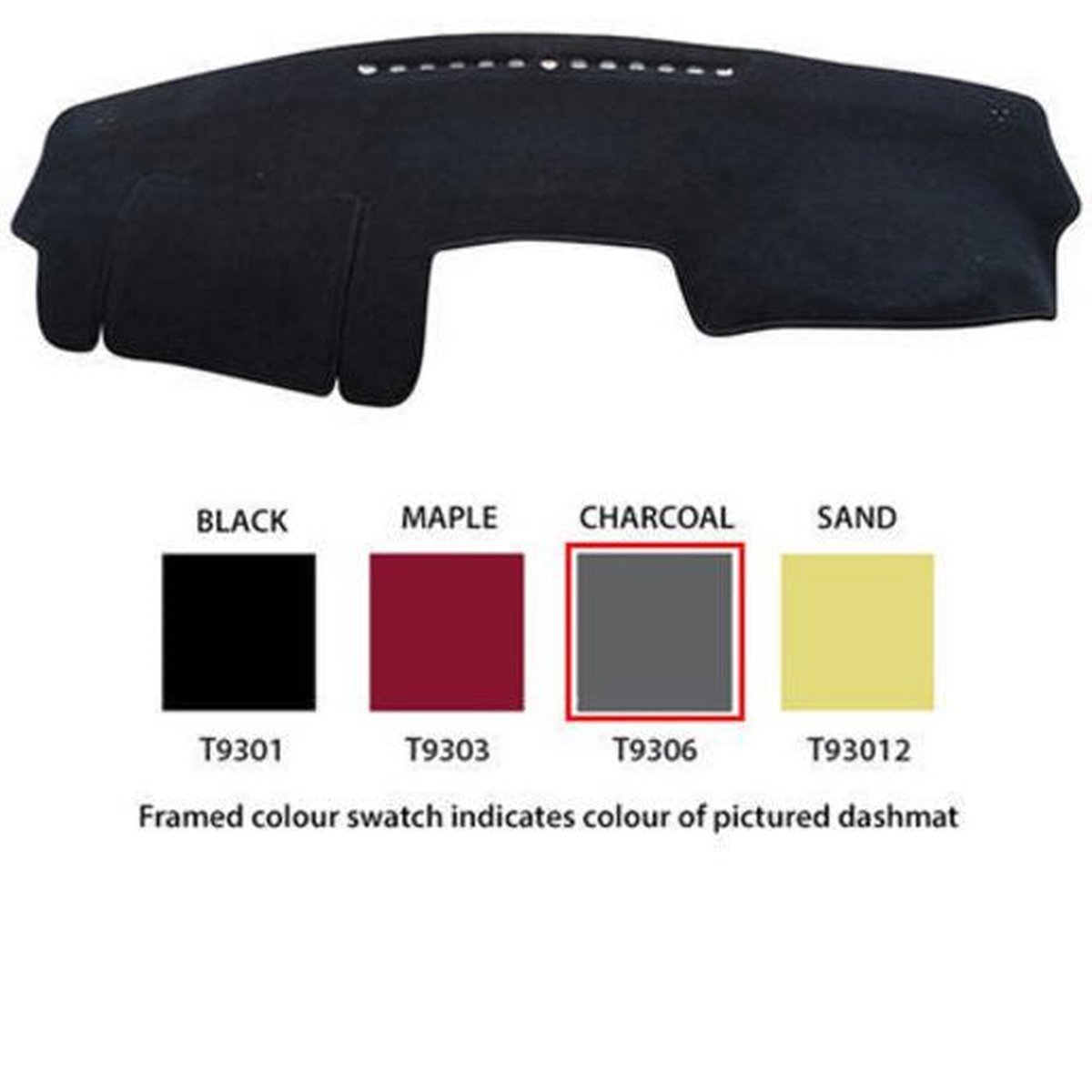 Sunland Dashmat fits TOYOTA AURION (GSV40R) - Black