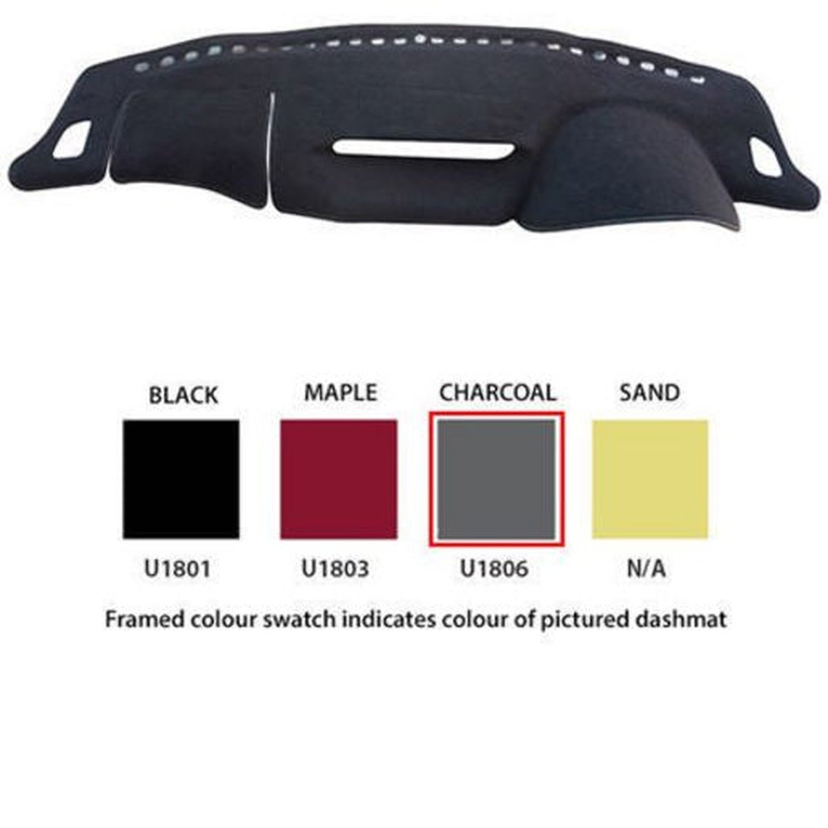 Sunland Dashmat fits SUBARU IMPREZA (G3 WRX MY08 - MY11 - 2/08 to 11/11) - Black