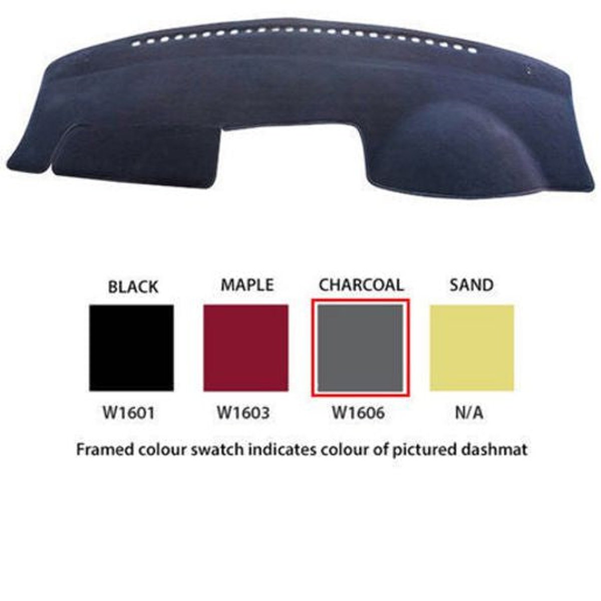Sunland Dashmat fits VOLKSWAGEN TRANSPORTER (T5 - 8/04 On) - Charcoal