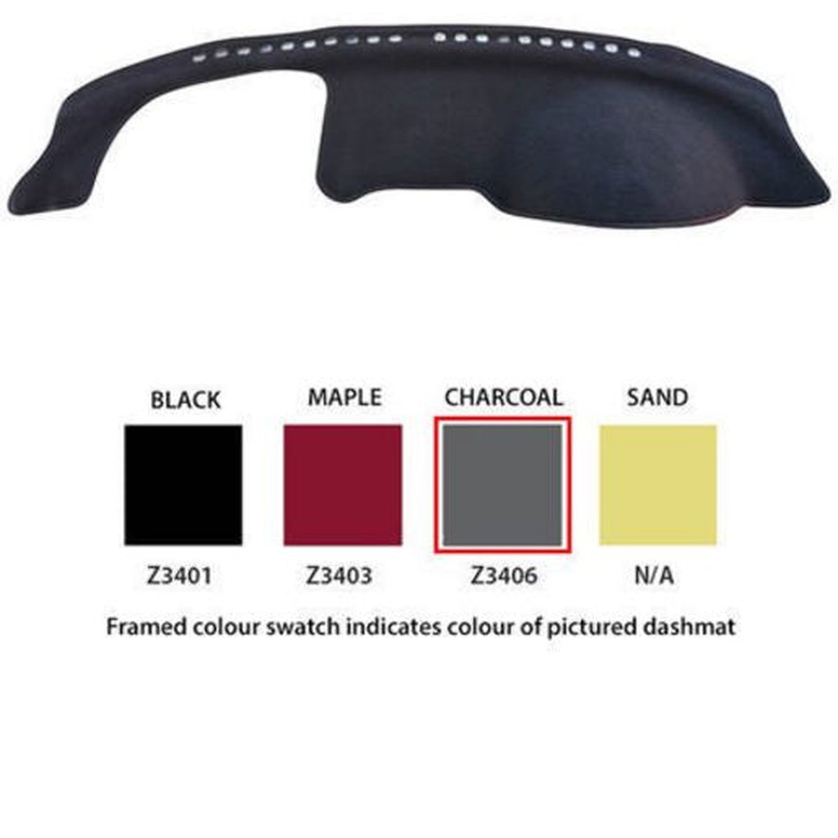 Sunland Dashmat Black fits MAZDA 626 GF/GW Z3401