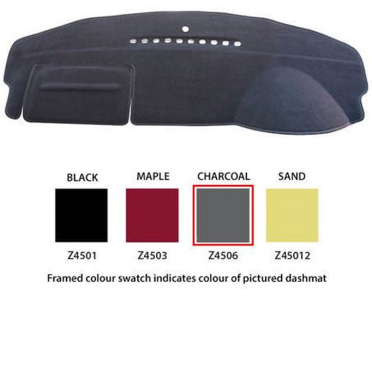 Sunland Dashmat fits MAZDA 3 (BK/MY06 UPGRADE - 1/04 to 3/09) - Charcoal