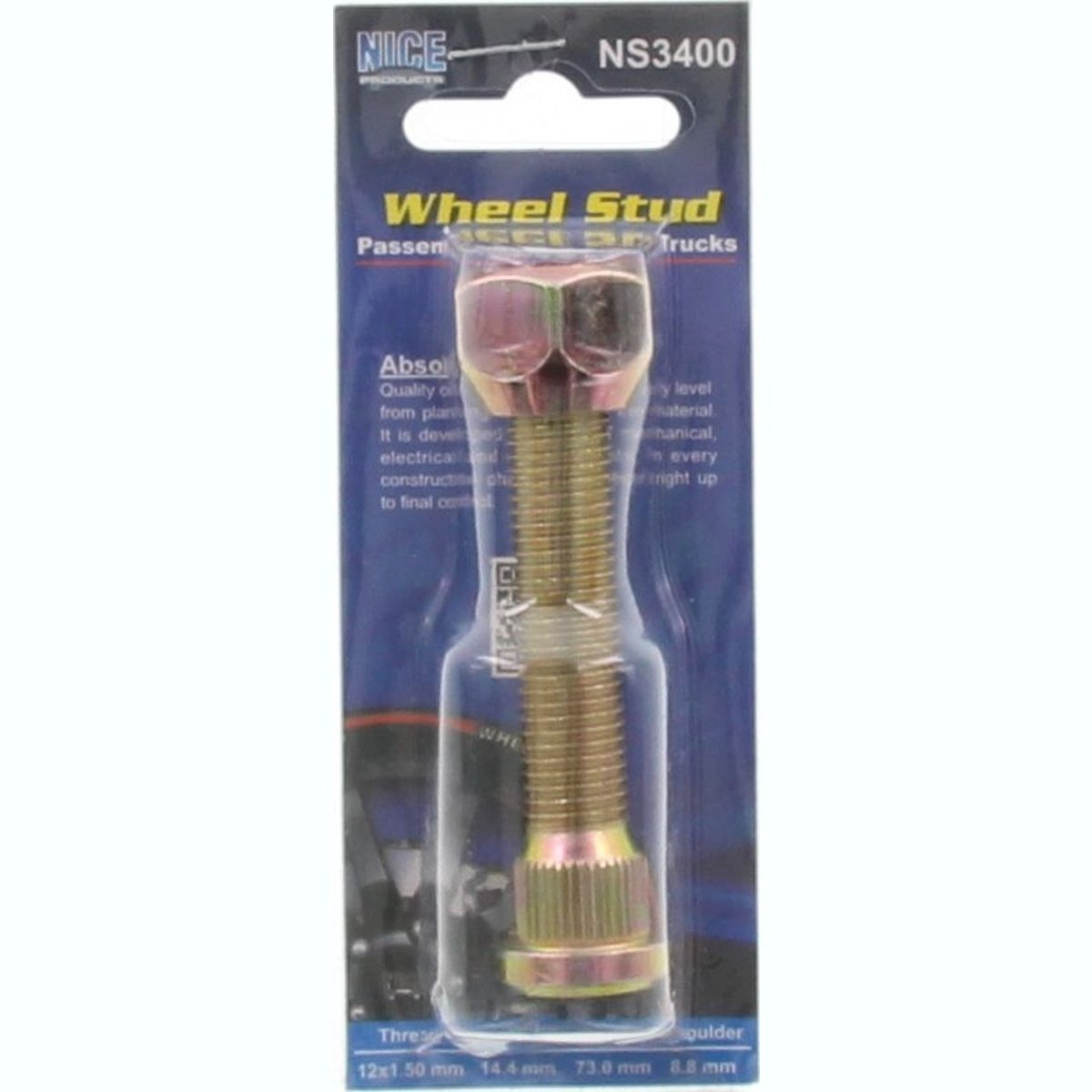 NICE Wheel Stud & Nut M12x1.50 73mm NS3400