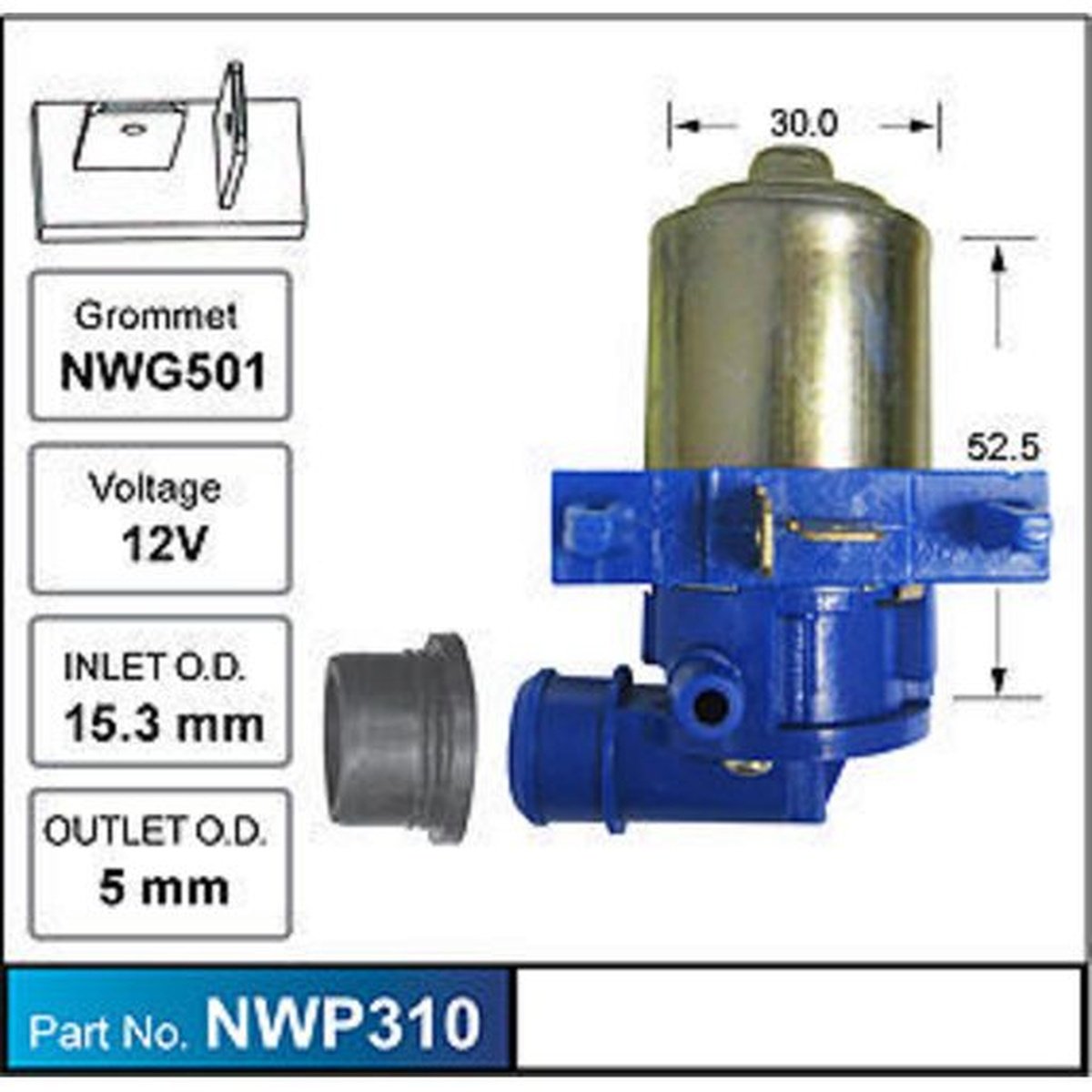 NICE Windscreen Washer Pump NWP310