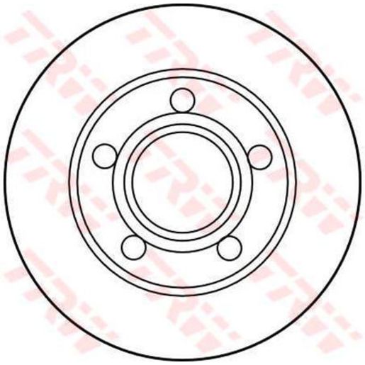 TRW Brake Rotor Single 245mm Rear DF2655S