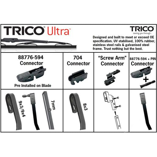 Trico HD Truck Wipe Blade Assembly 450mm TB450HD