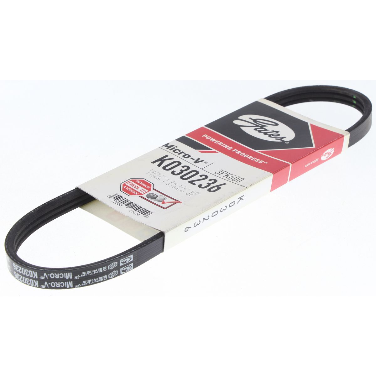 Gates Ribbed Belt 3PK600