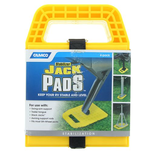 Camco Stabilizer Jack Pad Yellow 4Pk 44595