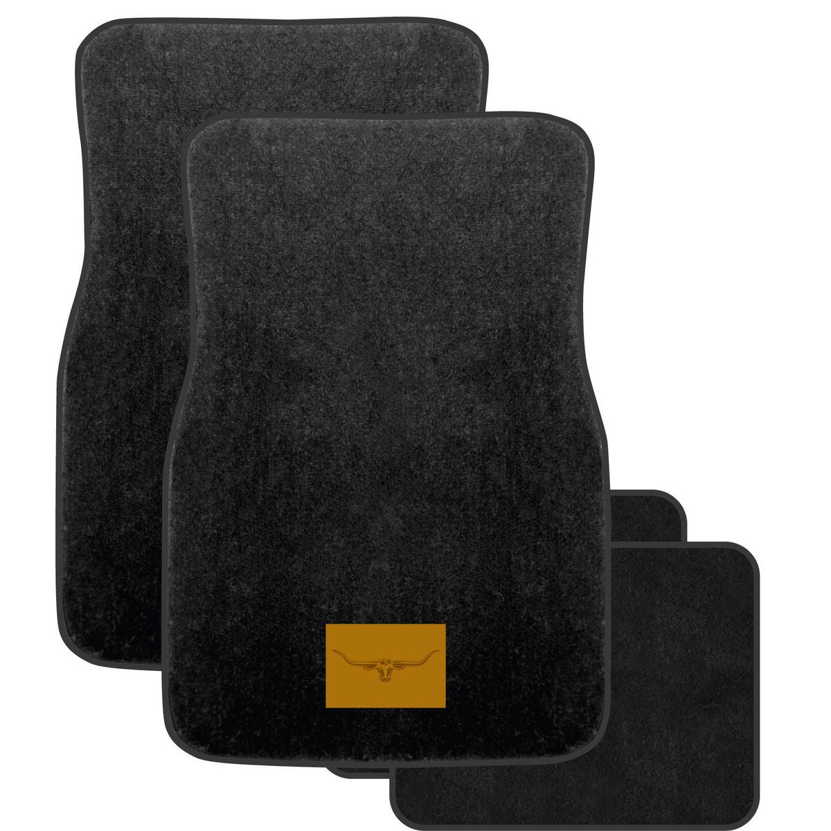 R.M. Williams Carpet Floor Mat Set Front & Rear Black CMRMCBLKS4