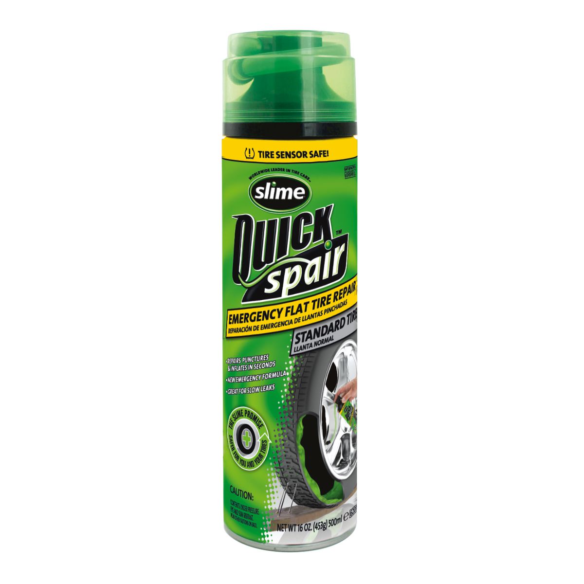 Slime Tyre Sealant 453Ml Quick Spair Tyre Inflator 60089