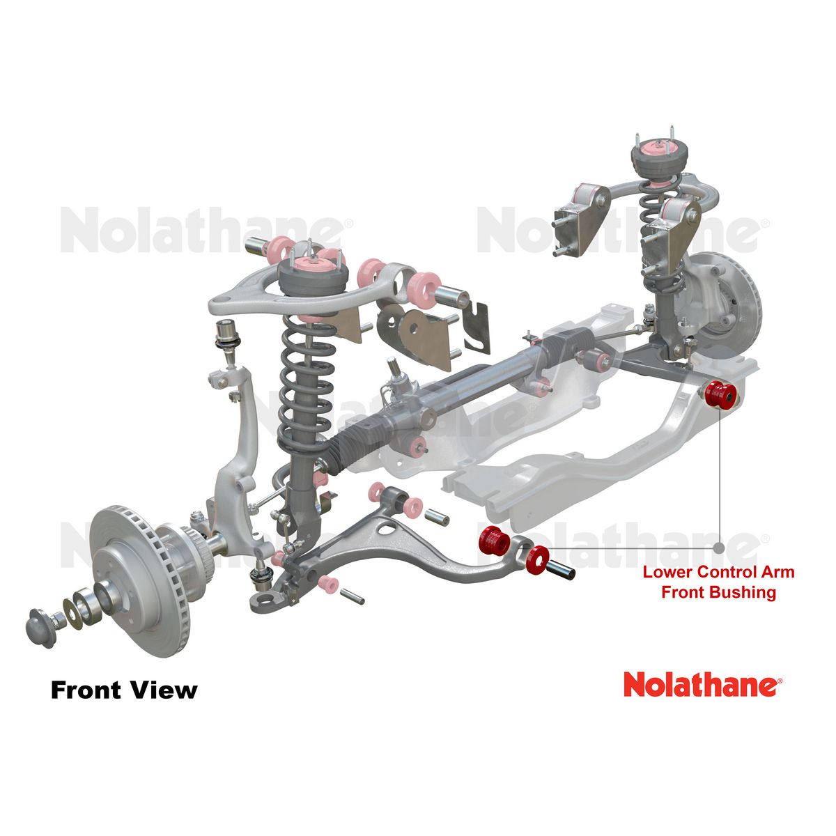 Nolathane Control Arm Bush Kit Front Lower-Inner 45616