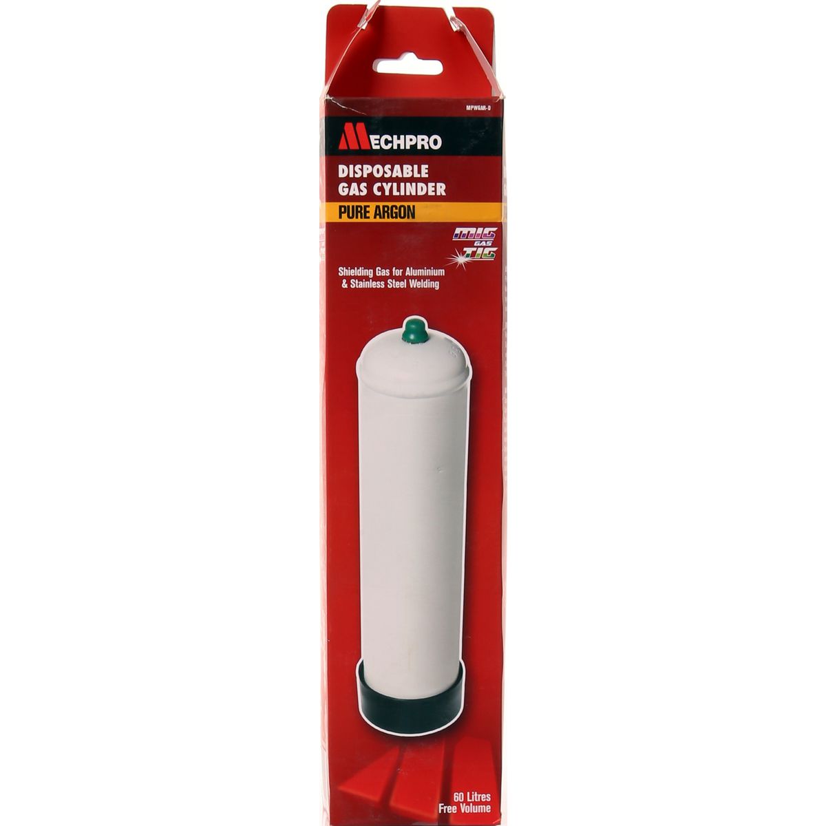 Mechpro Disposable Gas Cylinder Pure Argon 1Kg MPWGAR-D