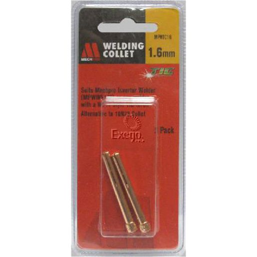 Mechpro Tig Collet 1.6mm 2Pk Mpwinv140 MPWTC16