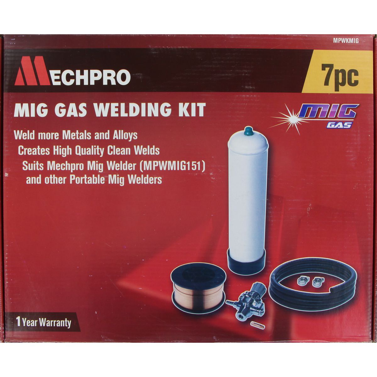 Mechpro Mig Gas Welding Kit Suits Mpwmig151 MPWKMIG