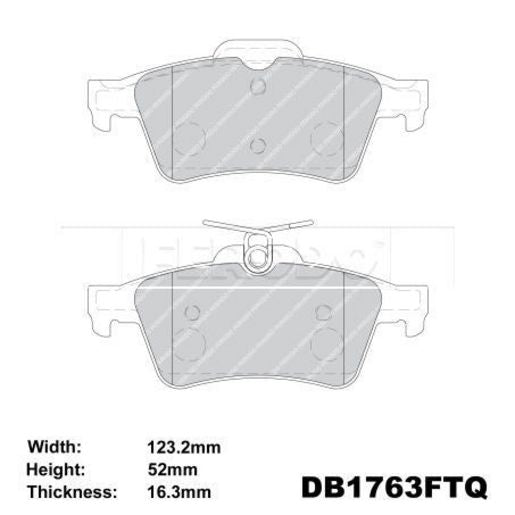 Ferodo Brake Pad Set DB1763FTQ