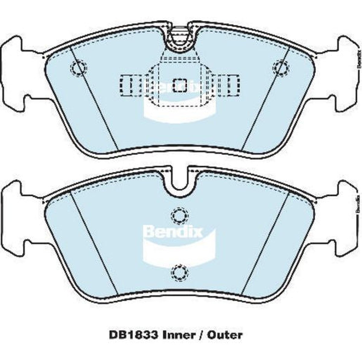 Bendix Ultimate Brake Pad Set Front DB1833 ULT