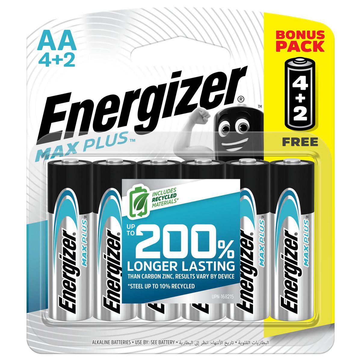 Energizer Aa Battery 4+2 Adv E91BP4+2X91T