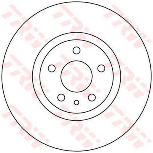 TRW Disc Brake Rotor Solid 281Mm DF4025S