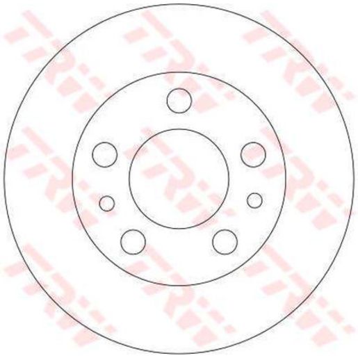TRW Disc Brake Rotor Vented 276Mm DF4321S