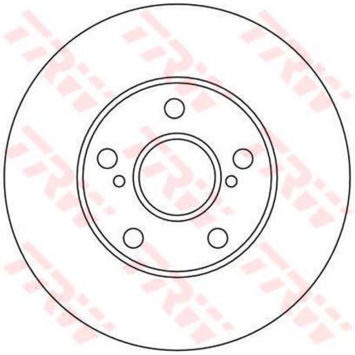 TRW Disc Brake Rotor 275mm DF4412S