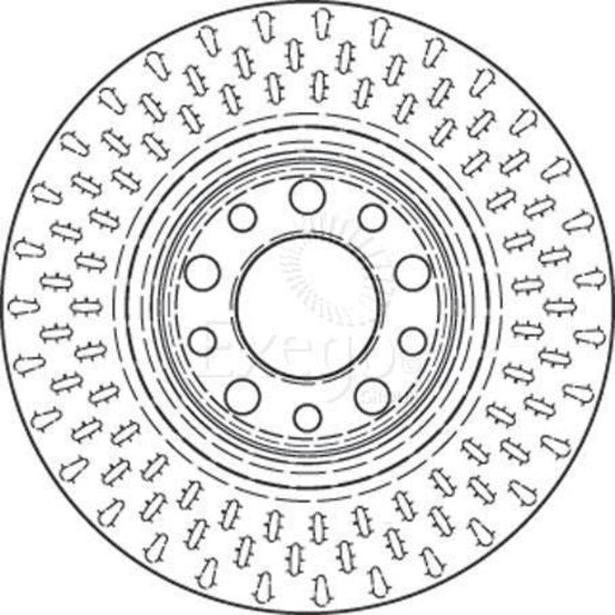 TRW Brake Rotor Single Front DF4476S
