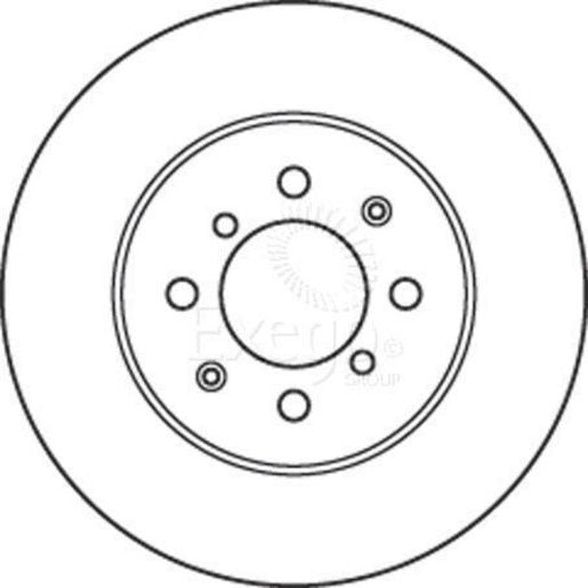 TRW Brake Rotor Front DF4825S