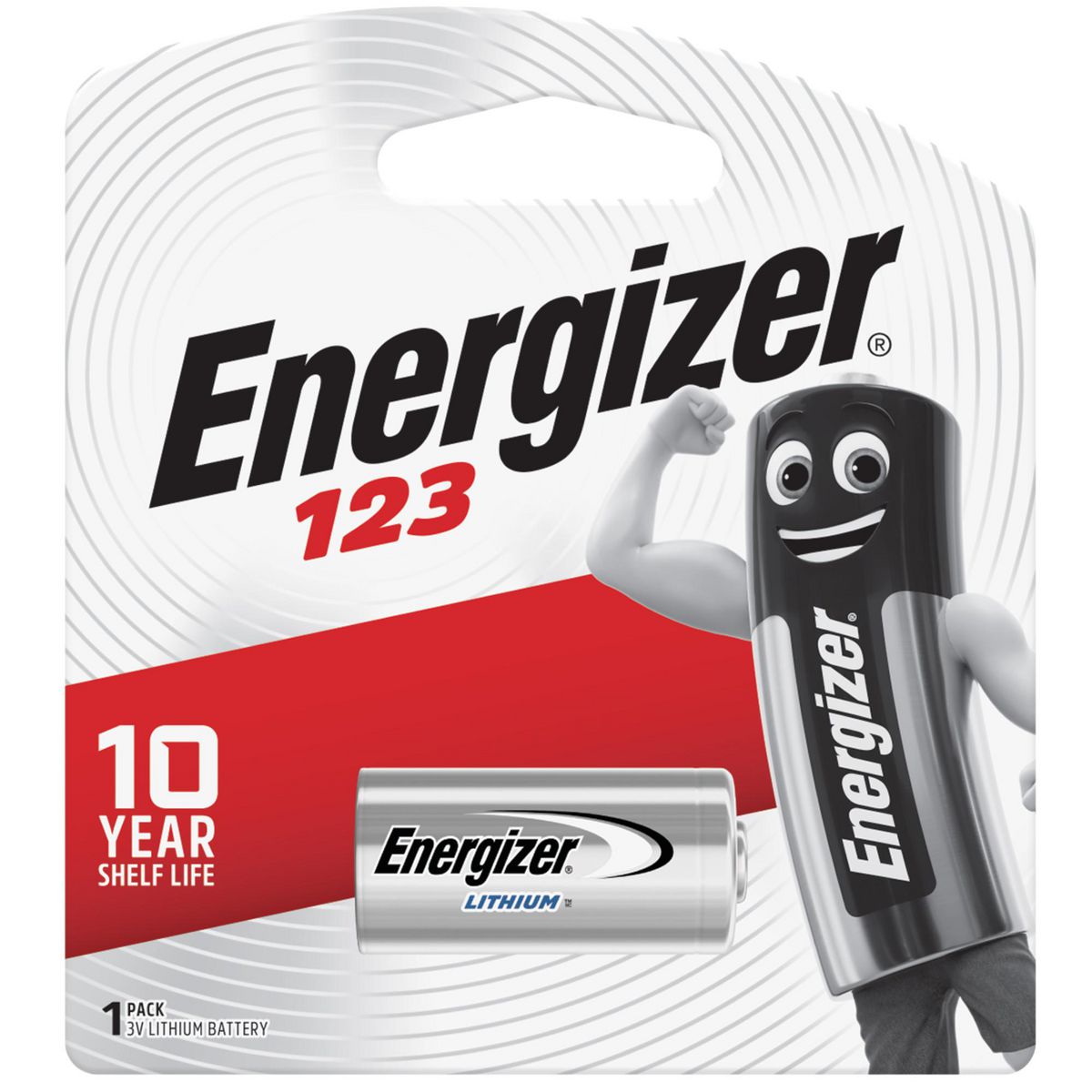 Energizer Lithium Battery 123 3V 1 Pack EL123BP1T