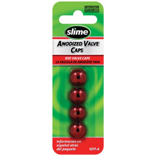 Slime Valve Caps - Anodised Red 4Pk 1017-A