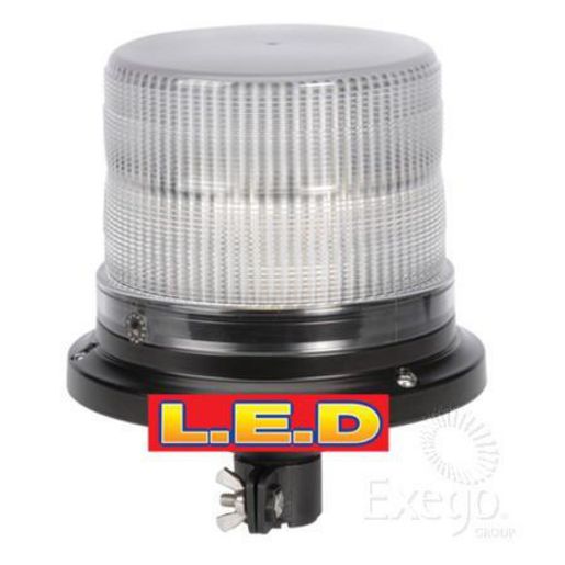 Narva LED Beacon / Strobe Red 12 Or 24V Pole Mount 85242R